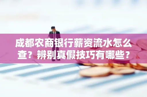 成都农商银行薪资流水怎么查?辨别真假技巧有哪些?