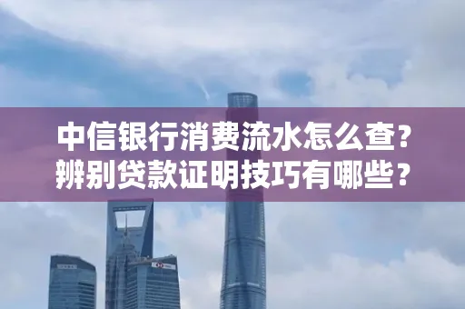 中信银行消费流水怎么查？辨别贷款证明技巧有哪些？